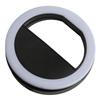 Selfie Ring Light 360 Degrees Lighting Soft Glareless Light 0.4in Thick Clamp Widely Used Mini Ring Light for Live