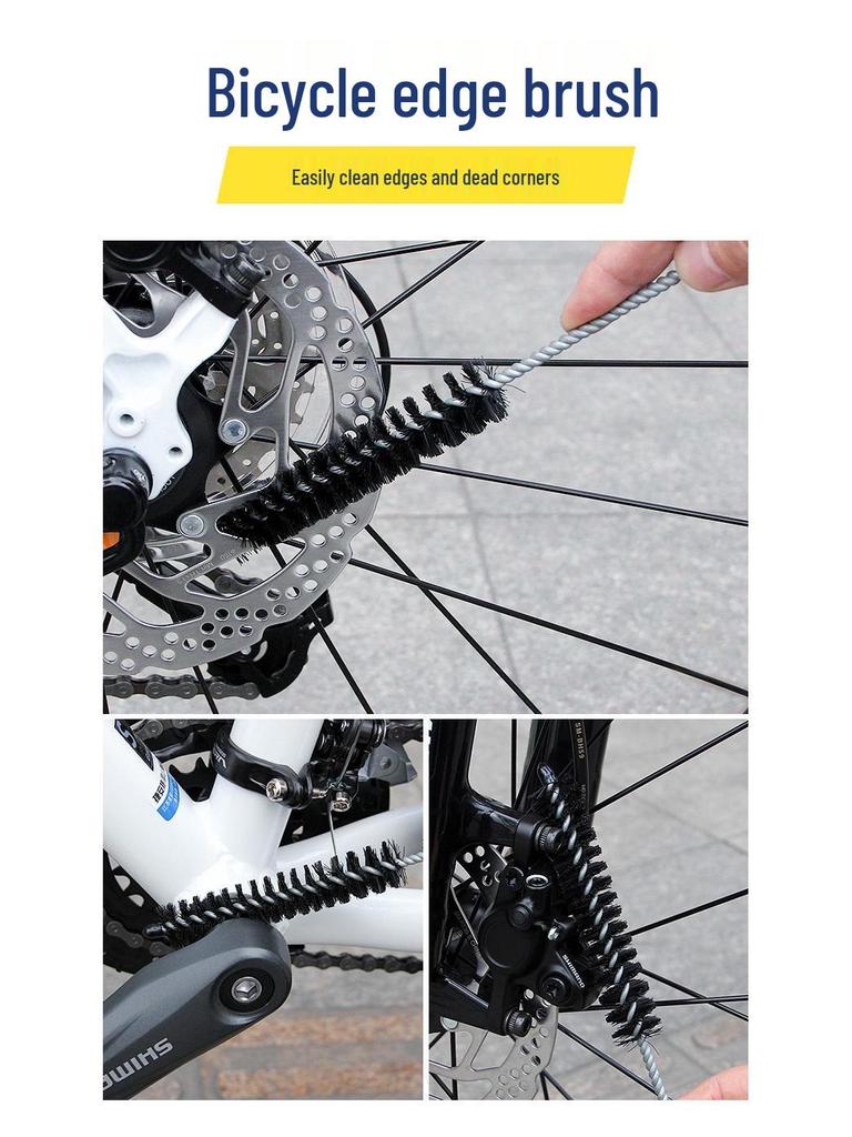CYLION Bicycle Cleaning Tool Set: Multifunctional Chain & Tire Brushes with Chain Washer