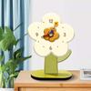 Desktop Clock Decorative Cute Easy To Read Modern Mute Tabletop for Home Office