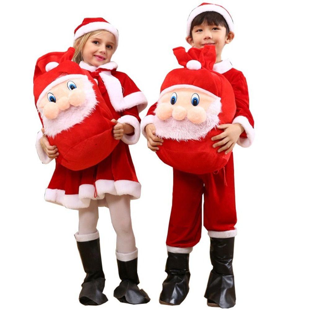 Large Capacity Santa Claus Backpack Fashion Design Xmas Candy Bag  Christmas Party