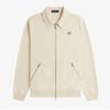 Fred Perry [sharp] Slub Jersey Zip Through Pullover   Oatmeal Afpm2417858 691