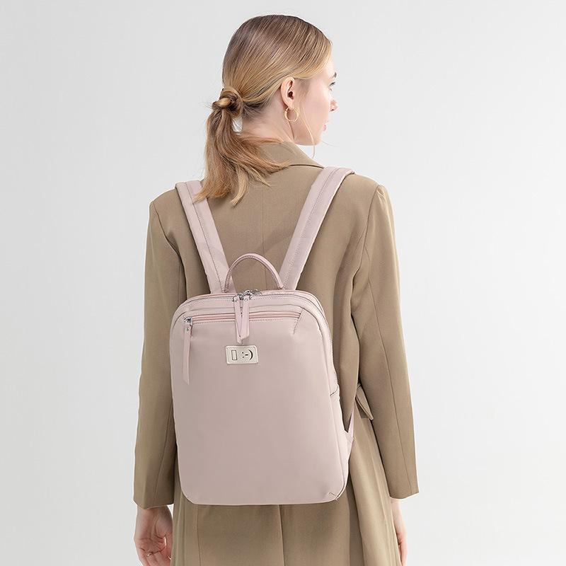 New Trendy Korean Version Simple Spring and Summer Light Commuting Computer Bag Oxford Cloth Backpack Large Capacity Backpack for Women