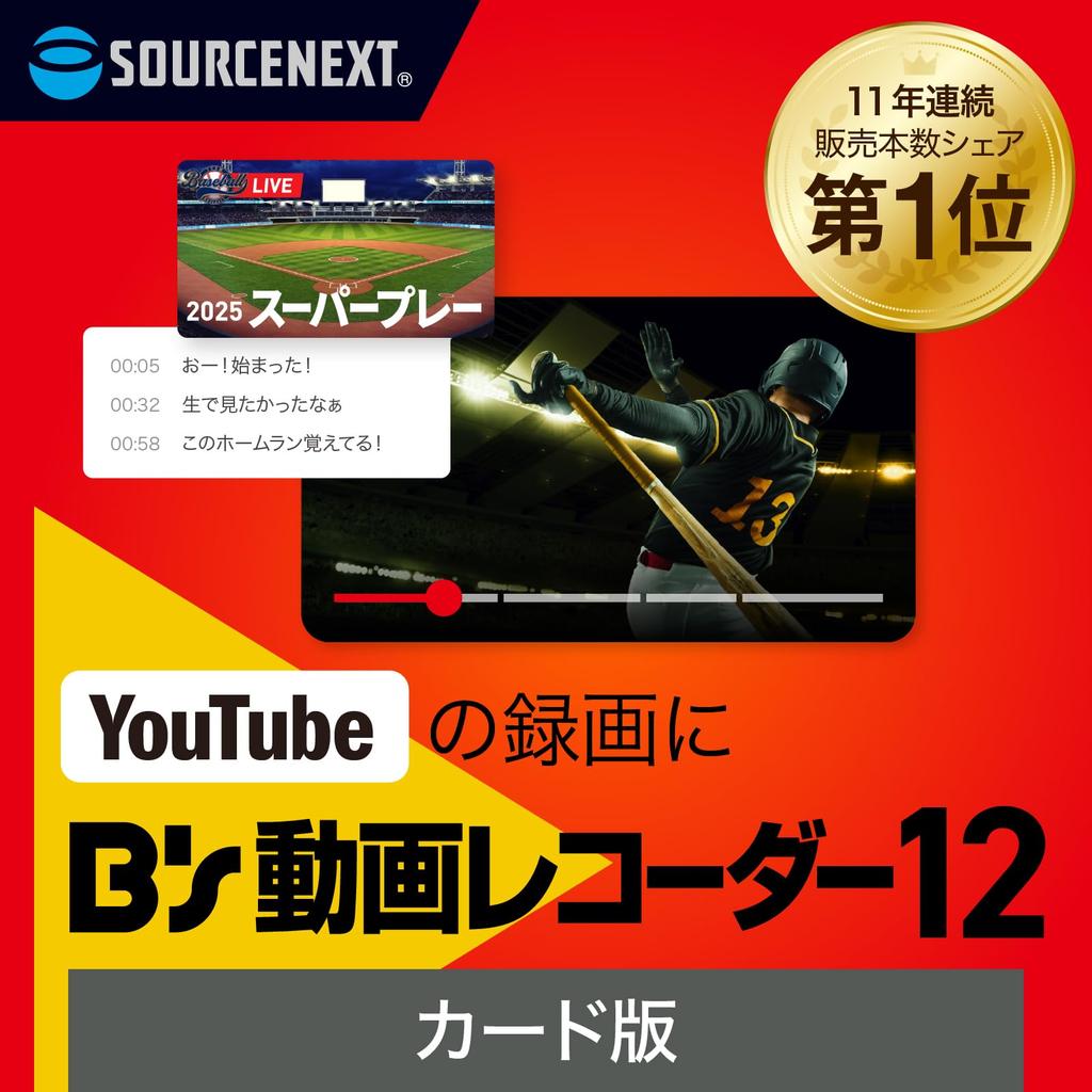 SourceNext Video Recorder Web Video Screen and with Commercial Youtube Windows Compatible B's Recording, Capture, Auto-Recording Cut,