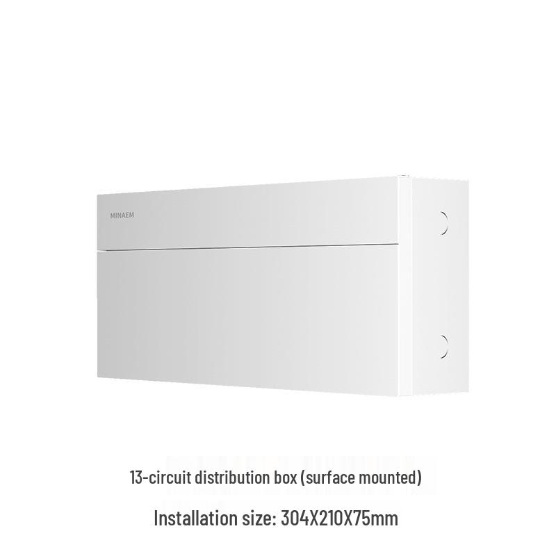 Monslang Surface-Mounted Indoor Distribution Box, 24-Position, High-Value Strong Current Control Box for Household Wiring.