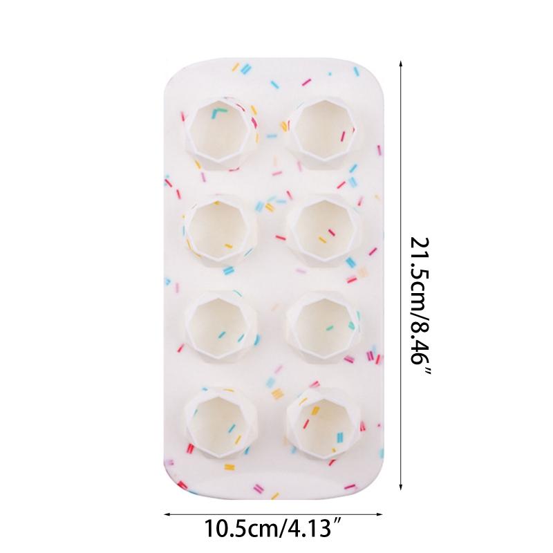 8 Cells ice cubes Moulds Flexible Food Grade Silicone DIY Ice Tray Kitchen Ice Makers for Wine Cocktails 14 Styles
