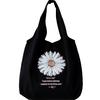 Daisy Canvas Shoulder Bag Student Handbag Women Small Shopping Bag Girl Flowers Casual Tote Bag
