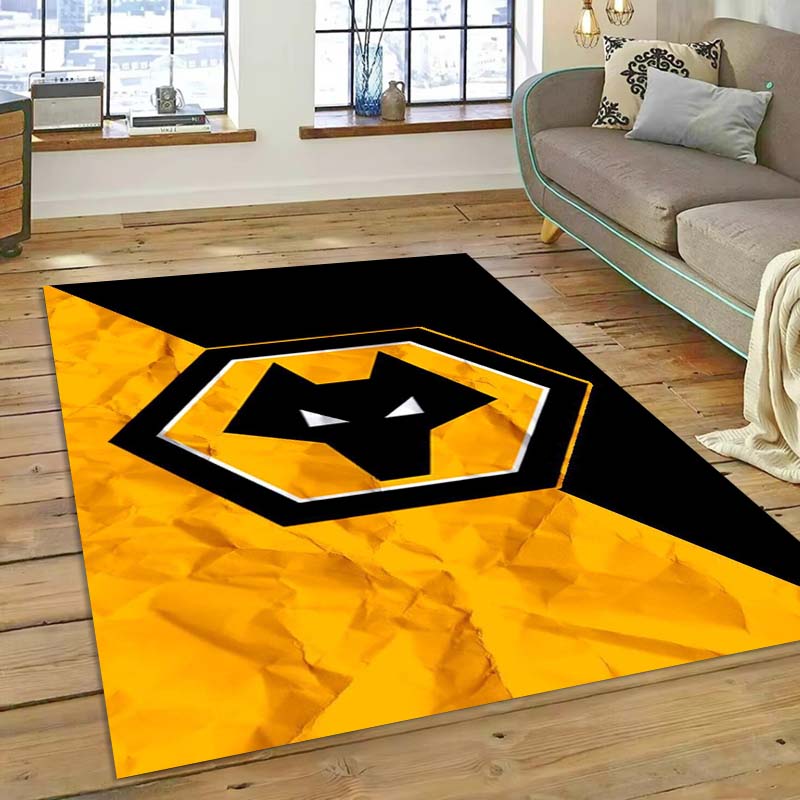 Football-themed Wolverhampton Wanderers F.C. Rugs, Home Mats, and Decorative Rugs; Large Non-slip Floor Mats. 40x60cm( 15x23in )