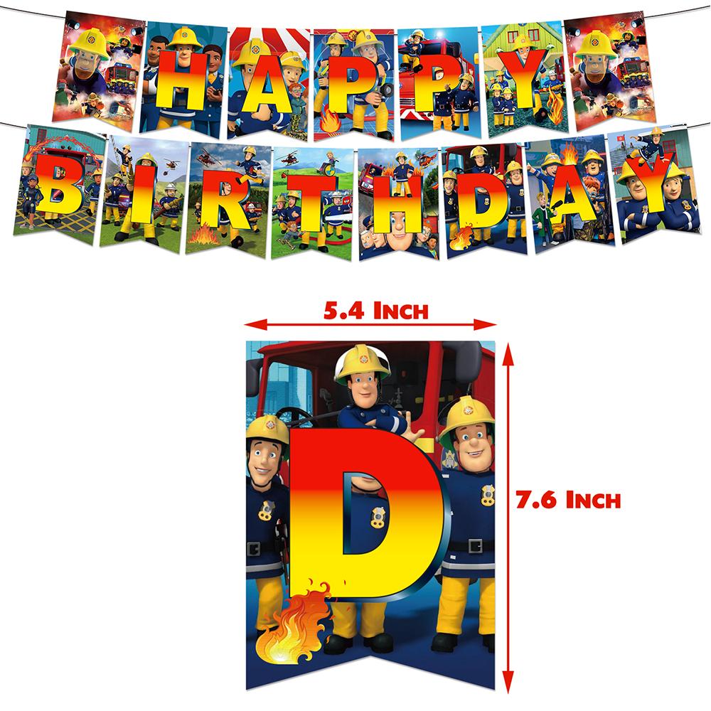 

New 33PCS Firman Sam Balloons Firefighter Theme Birthday Party Gift For Children Kid