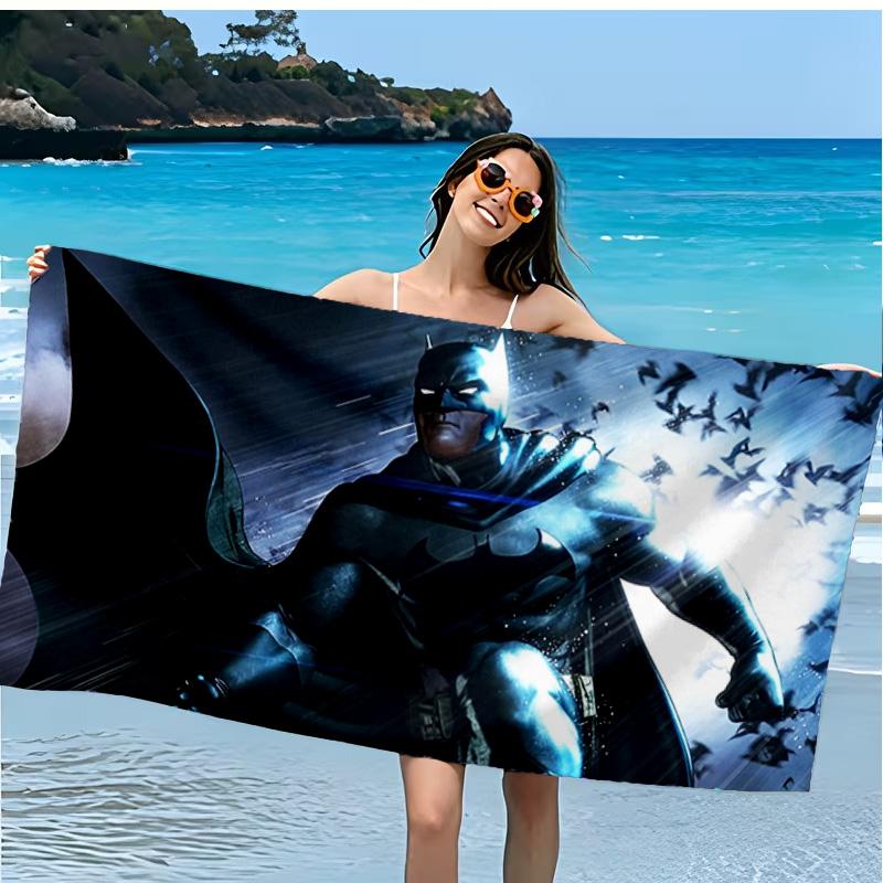 Bat Hero Microfiber Beach Towel, Soft And Absorbent, Quick-Dry, Ideal for Summer Travel, Beach Essential, Swimming Pool Gifts