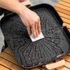 Aluminum Zinc Zinc Alloy Barbecue Tray with Oil Outlet Barbecue Plate Korean Square Grill Pan  Outdoor
