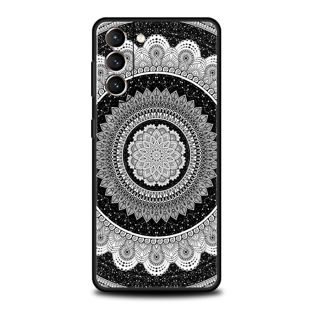 

Retro Circular Totem Design Phone Case Cover for Samsung Galaxy S26 S25 S24 S23 S22 S20 S21 FE Ultra S25 Edge Plus 5G Soft TPU Samsung S25Ultra