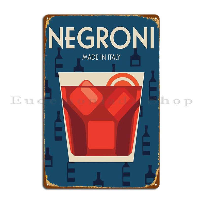 Negroni Made In Italy Ahumbleconcept Metal Sign Cinema Custom Cinema Designing Cinema Tin Sign Poster 20X30CM