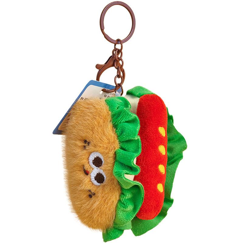 French Bread Cute Plush Keychain Realistic Croissant Plushie Food Decor Toy