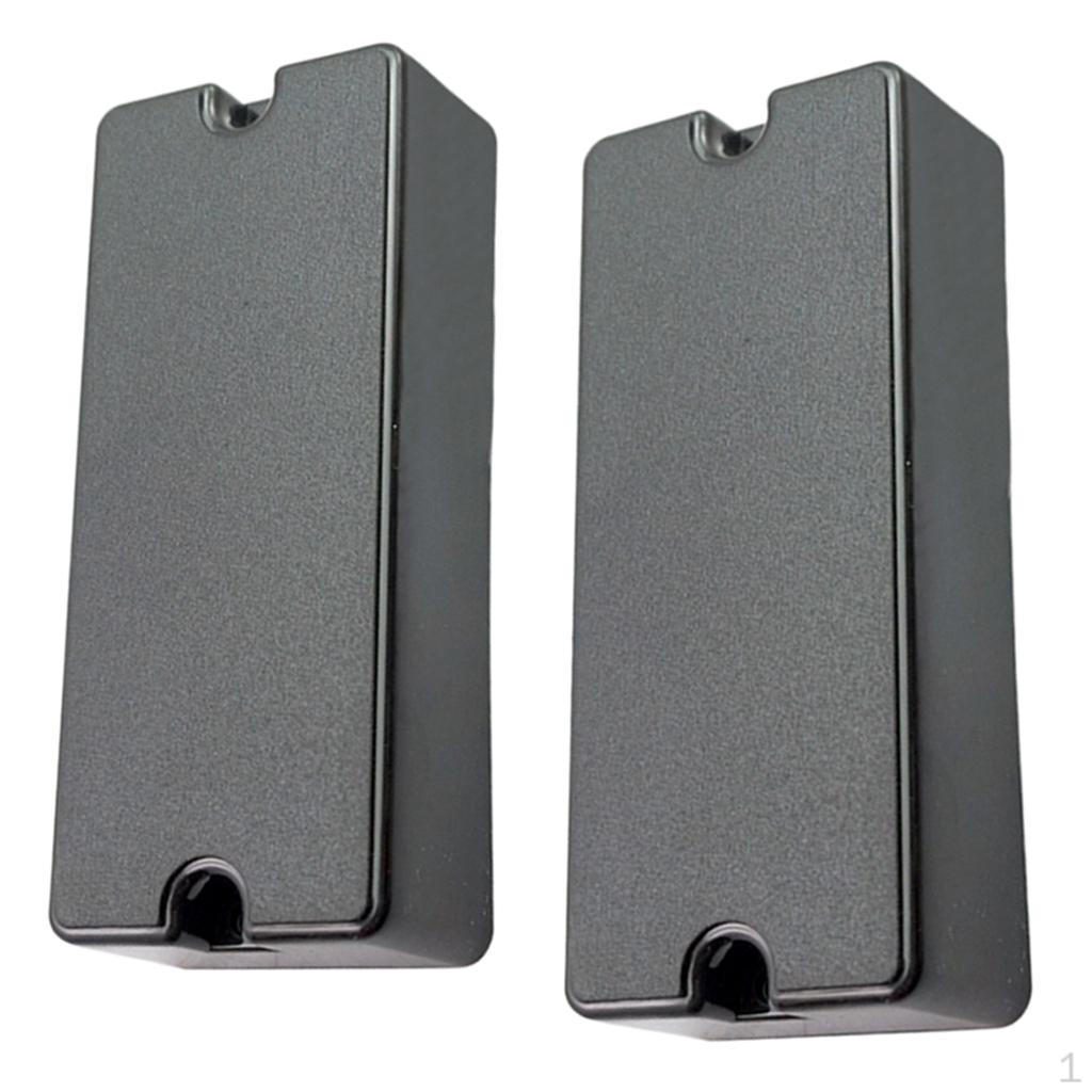 2Pcs Sealed Pickup Cover w/ 2 Screw Holes for Electric Bass Parts