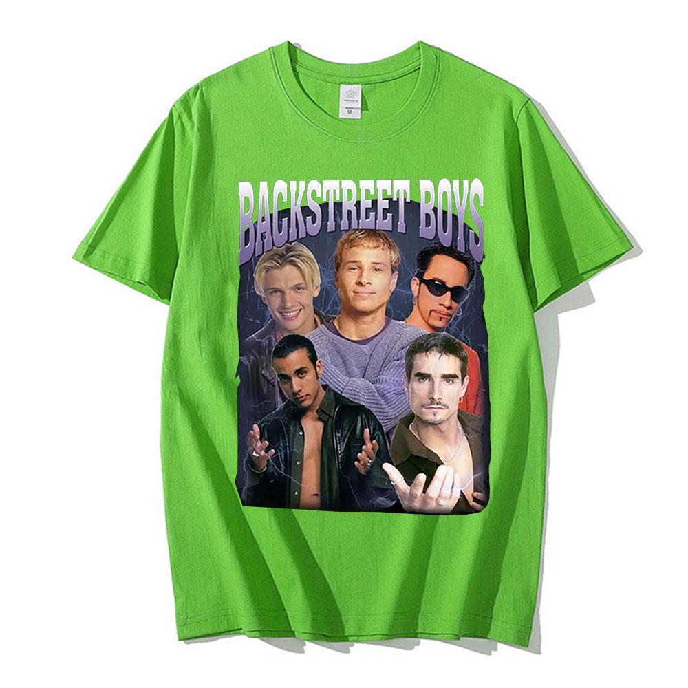 Classic 90s Backstreet Boys Rock Band TShirt Unisex Vintage Punk Tee Shirt Unisexs Hip Hop TShirts Oversized Harajuku Streetwear