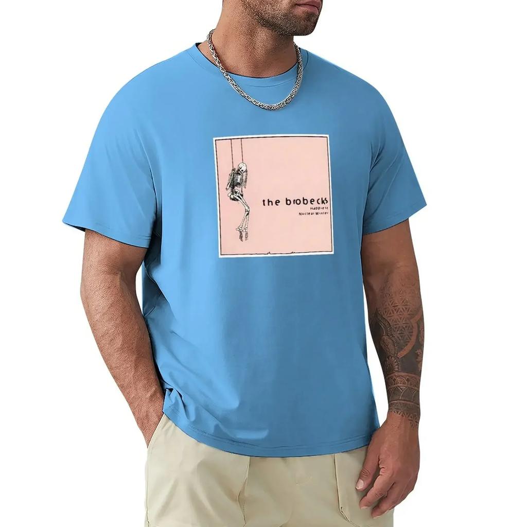 the brobecks happiest nuclear winter T-Shirt korean fashion tops summer clothes graphic t-shirts big and tall
