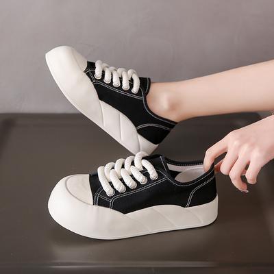 Trendy and Fashionable Women's Shoes Popular Small White Shoes Versatile New Casual and Cute Women's Thick Sole Board Shoes