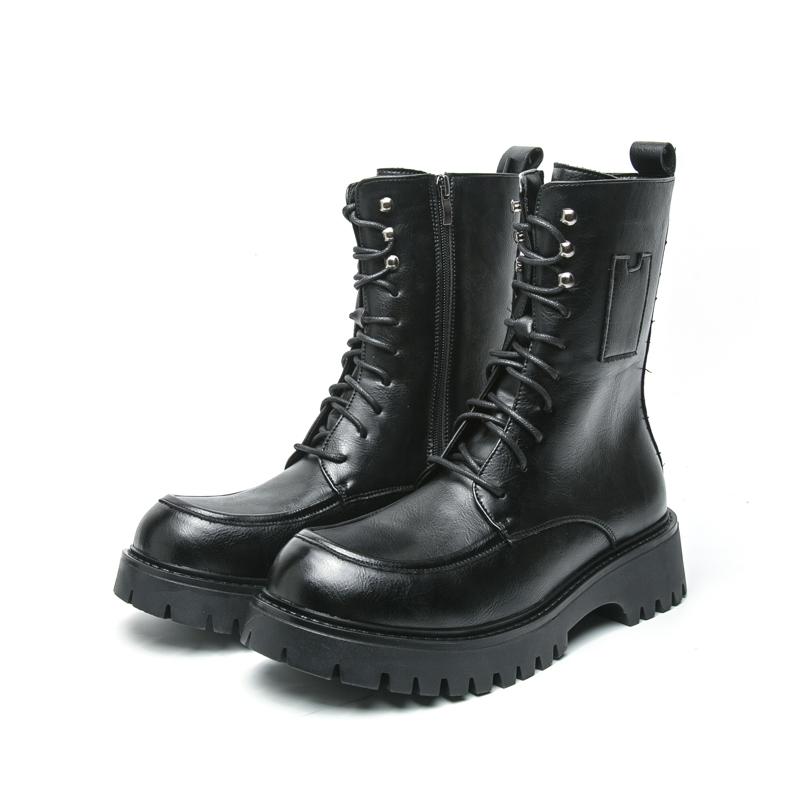 Cizme Bărbați Retro Punk cu Platformă cu Talpă Groasă Cizme Jocheu Stil Stradal Cizme Motociclist Cool Cizme Înalte Mărimi Mari