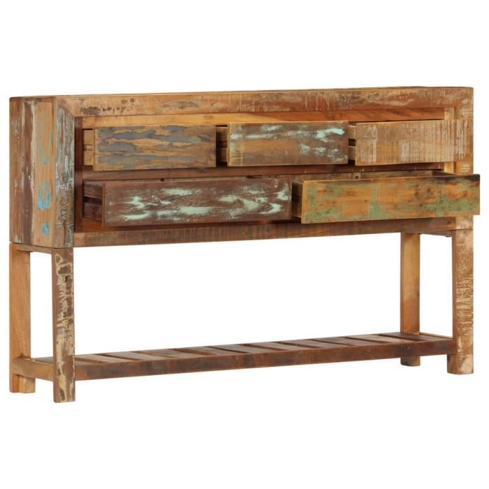 VidaXL Buffet 120x30x75 cm Bois de récupération solide