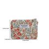 Yogodlns Women Floral Fabric Makeup Bag Cosmetics Case Brush Wash Bag for Birthday Holiday Gifts
