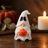 Spooky Gnome Figures Halloween Ghost Figurine, Creative Pumpkin Desk Ornament, 3D Printed Decor for Home Mini Statue Shelf Display, Funny Holiday