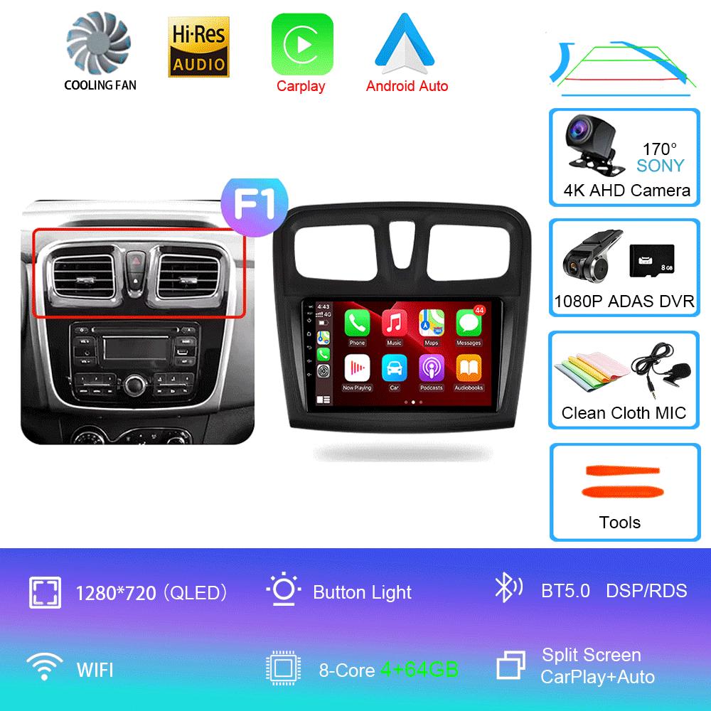 Android 14 Car Radio For Renault Logan 2 2012 - 2022 Sandero 2 2013 - 2022 Multimedia Video Player Navigation stereo GPS No 2din