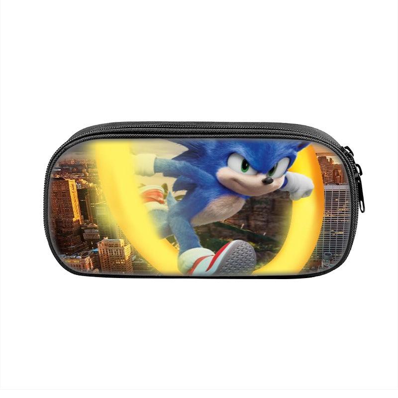 3D Sonic the Hedgehog Pencil Box for Kids - Primary School Stationery Bag