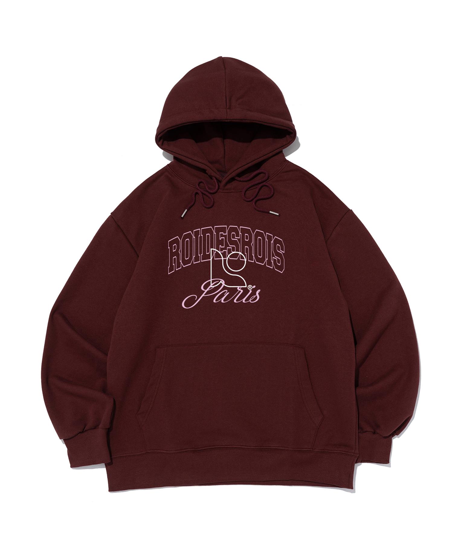 Road Road French Symbol Logo Hoodie (Wine) Wine/Fleece L