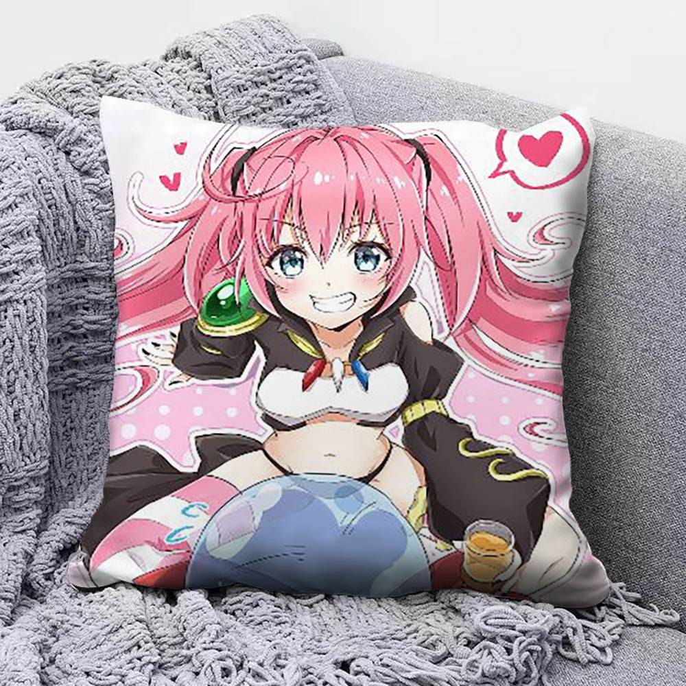 That Time I Got Reincarnated As a Slime Anime Pillow Covers Home Sofa Cushion Covers and Aecorative Custom