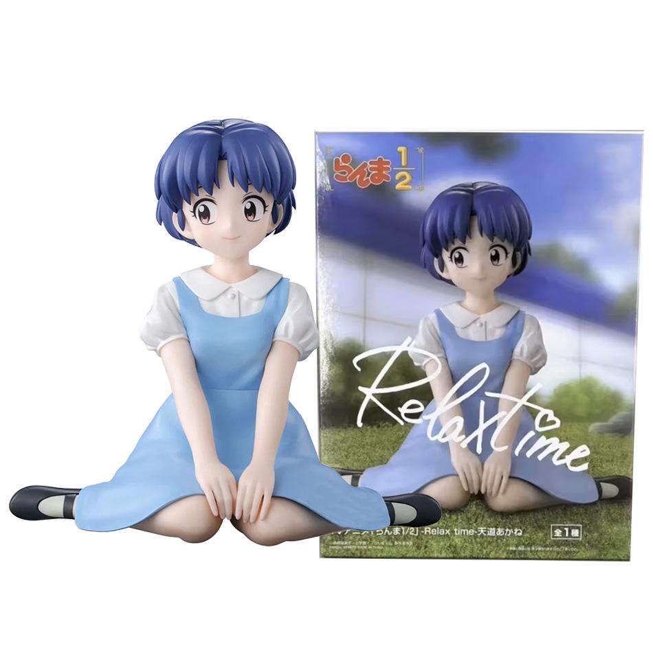 Original BANDAINAMCO BANPRESTO Ranma 1/2 Relax Time Shampoo Tendou Akane Ranma PVC Figure Model Collector Figurine Toy
