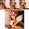 Cute Ice Cream Cone Plush Toy Pillow Strawberry Cream Chocolate Vanilla 20cm Stuffed Doll