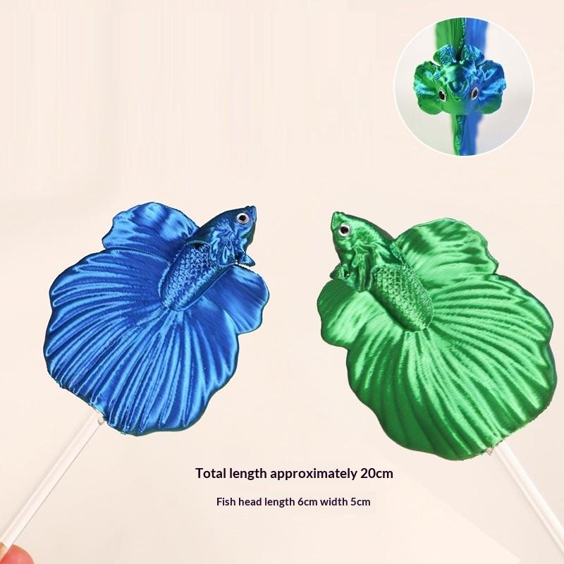 1PC Colorful Aquarium Betta Training Wand Plastic Playing Stick Active Healthy Betta Fish Equipment Resin Decoration Fish Stick