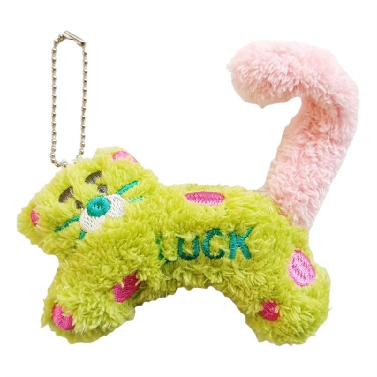 Multipurpose Lovely Cartoon Cats Sturdy Plush Keychain Charm Pendnat Fashion Statement for Keys or Phones Decoration
