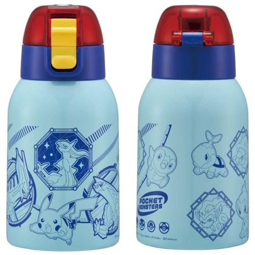 Skater Water Bottle 400ml Stainless Steel Pokemon Kids with Cover KSTCH4-A