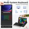 Samsung Galaxy Tab S9 FE 11" Bluetooth-Tastaturhülle mit 7-farbiger Hintergrundbeleuchtung