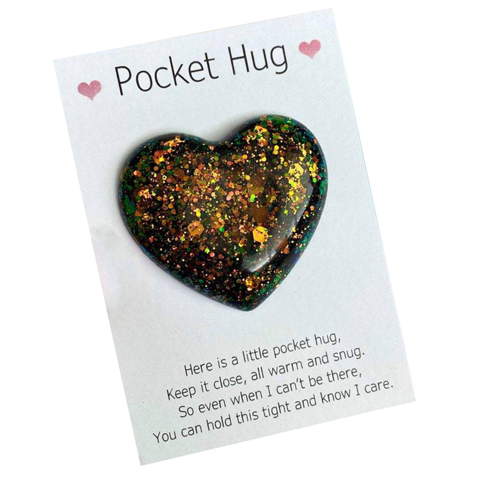 

Pocket Hug Heart for Mum Pocket Hugs Heart for Friends Thinking of You Gifts Keepsake Ornament Gifts for Her 2