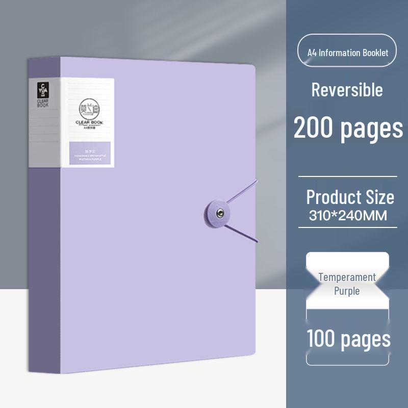 A4 Multi-layer Transparent Storage Folder for Test Papers, Music Scores, and Documents