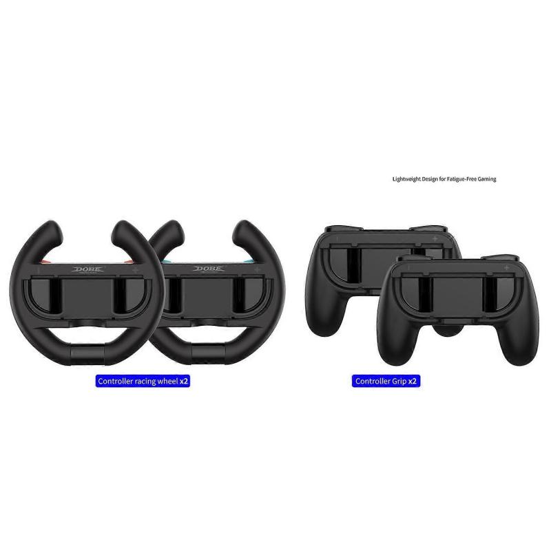DOBE TNS-5109 For Nintendo Switch 2 4 in 1 Left Right Joy-Con Controller Racing Wheel Grip Handle Se
