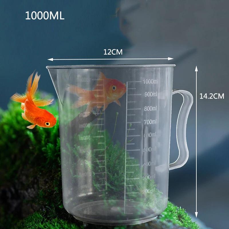 

High-Capacity 1000ml 2000ml Aquarium Measuring Cup Cleaning tools Fish Tank Siphon Pump Water Changer Cup Aquarium Accessories