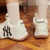 MLB Basic Yankees Beige White Navy Sneakers 3ASHBNA3N-50CRS