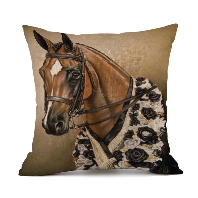 

Наволочка Pentium Horse. Сучасний домашній декор. Поліестер. Автомобільна подушка. Подушка. Диван 45x45cm