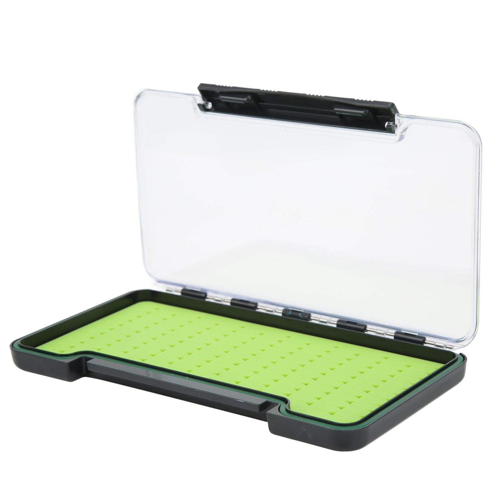 Коробка для нахлыстовой рыбалки Портативная Прозрачная Ударопрочная Водонепроницаемая Силиконовая Коробка для мушек для Рыбалки на Открытом Воздухе 103x17x188мм