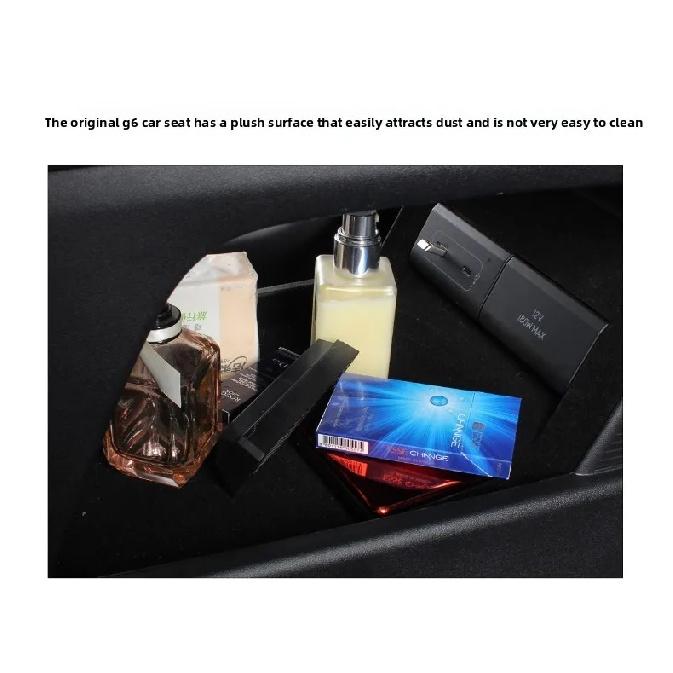 For XPENG G6 26 Car Storage Box Under Central Control Upgraded Version with Increased Height Leather Center Console Storage Box