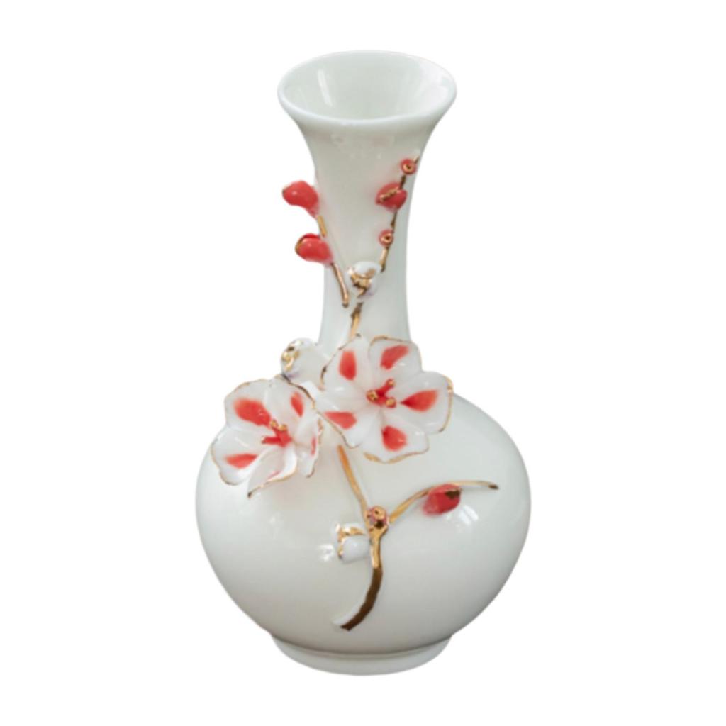 Ceramic Flower Vase Classic Minimalist Flower Arrangement Plant Pot for Farmhouse Office Table Centerpieces Desktop Decoration