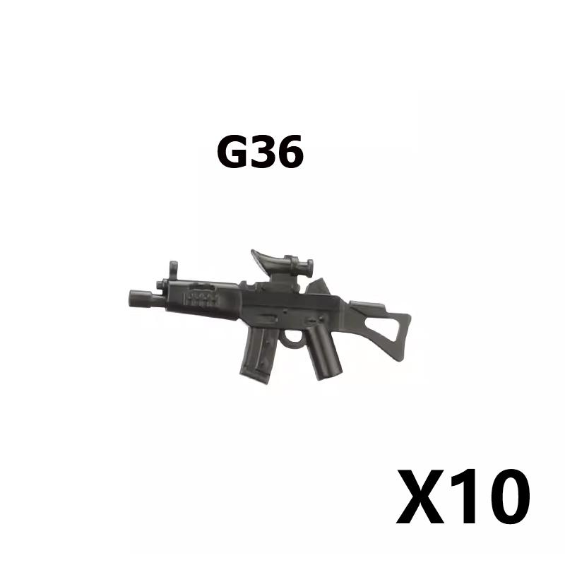 Military Building Block Set Military Supplies Waffen Accessory Soldier Colonel Helmet Gun Rifle M16 Waffen Box Ammunition Brick Toy