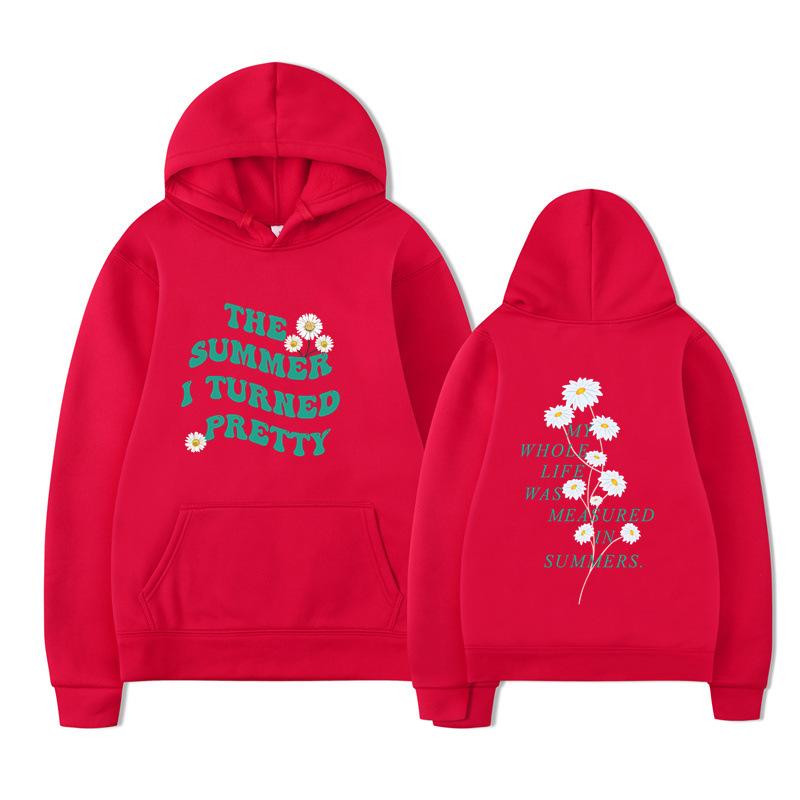 The Summer I Turned Pretty Print Fashion Sweatshirt Hip Hop Casual Unisex Autumn Winter Fleece Streetwear Tops Sudaderas