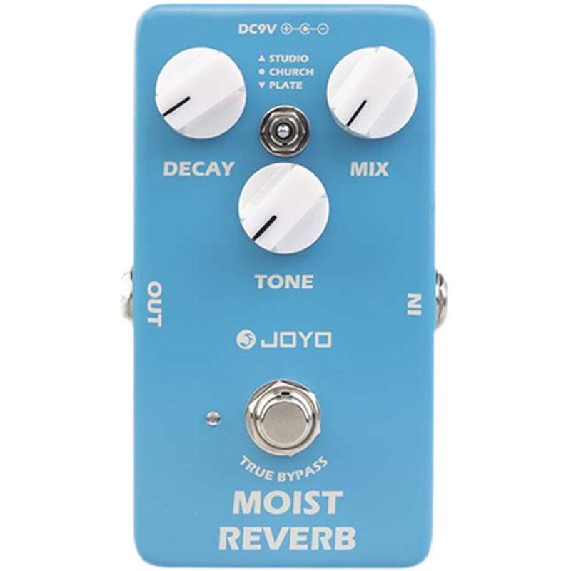 JOYO JF-20 MOIST Reverb Guitar Pedal with 32-bit DSP Chip with Studio/Church/Plate 3 Reverb Types for Electric Guitar/Bass