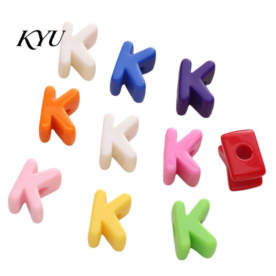 Craft Beads Set 10Pcs DIY Acrylic Bubble Letter Beads, Colorful Large Alphabet for Jewelry Making Crafts Making, Spacer Keychain Bag Charm Custom Word