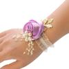 Wedding Flowers Wrist Flowers Garlands Wedding Supplies Dark Pink Light Grey Light Pink Pink Rose 7*7cm Champagne