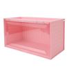 Figure Display Case with Light Sensing Constant On Function 2 Tier Mini Figure Display Box Showcase for Collectibles